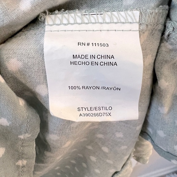 AUW Summer Mini Dress with ruching, puffy sleeves size 1X - Picture 4 of 5